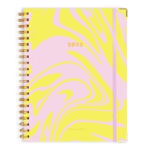 2025 A4 Academic Vertical Planner - Acid Wash