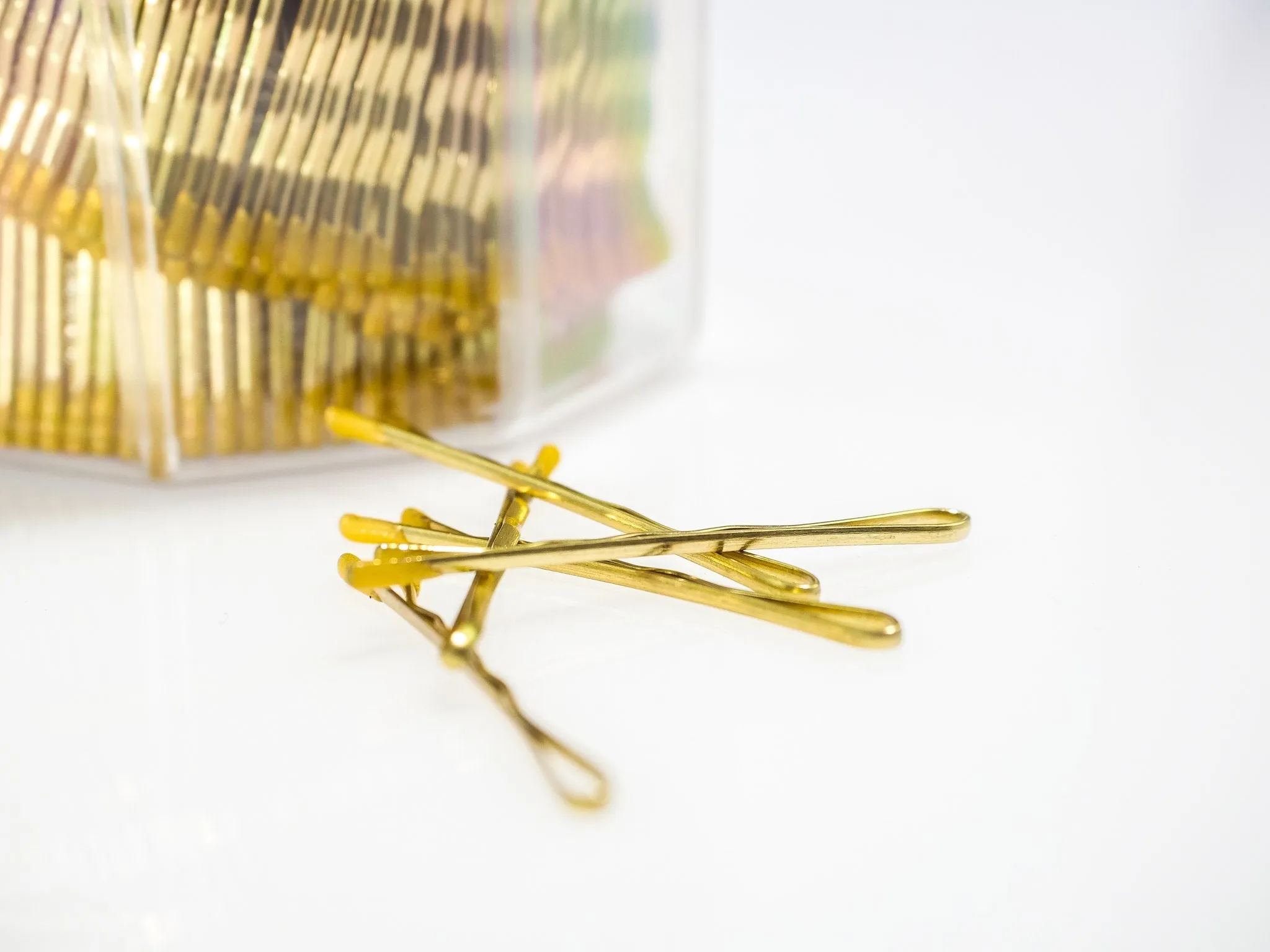 555 Mini Bobby Pins 1.5" Gold