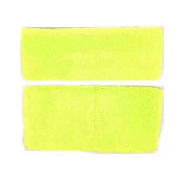 80's Plain Headband & Wristband Set (12 Colours)