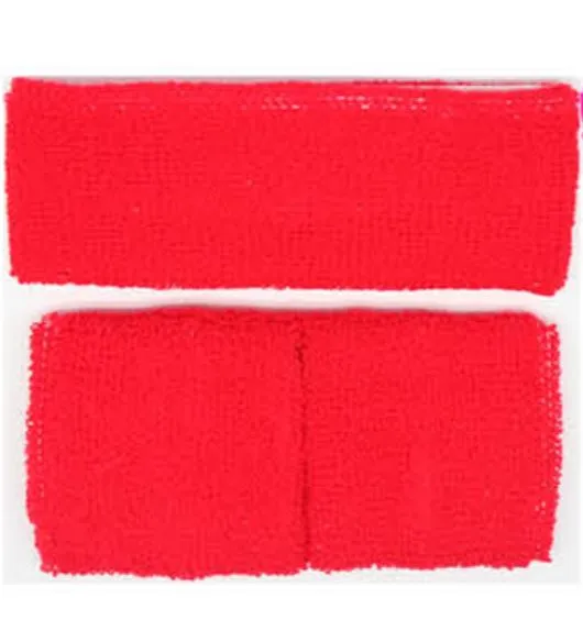 80's Plain Headband & Wristband Set (12 Colours)