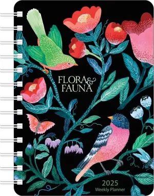 Amber Lotus Flora & Fauna by Malin Gyllensvaan 2025 Weekly Planner Calendar