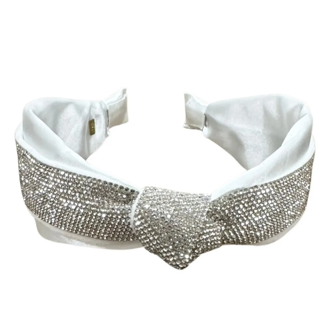 Bari Lynn Half Crystalized Knot Headband