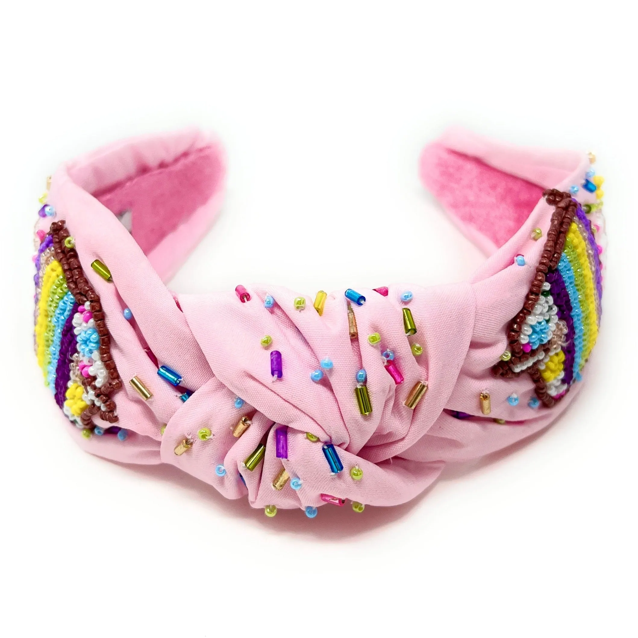 Beaded Birthday Knot Headband