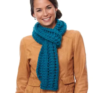 Bernat Knit Twist Stripe Scarf