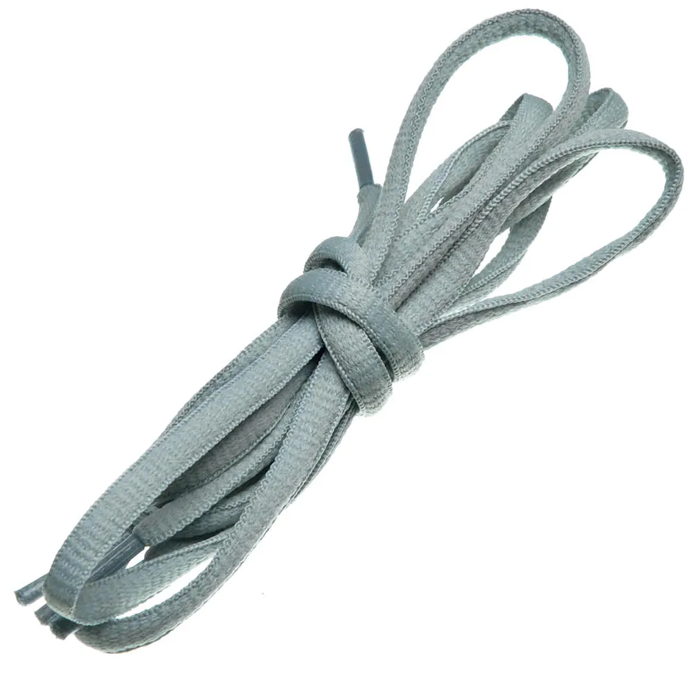 Birch's Oval Half Round 1/4" Shoe Laces - Gray