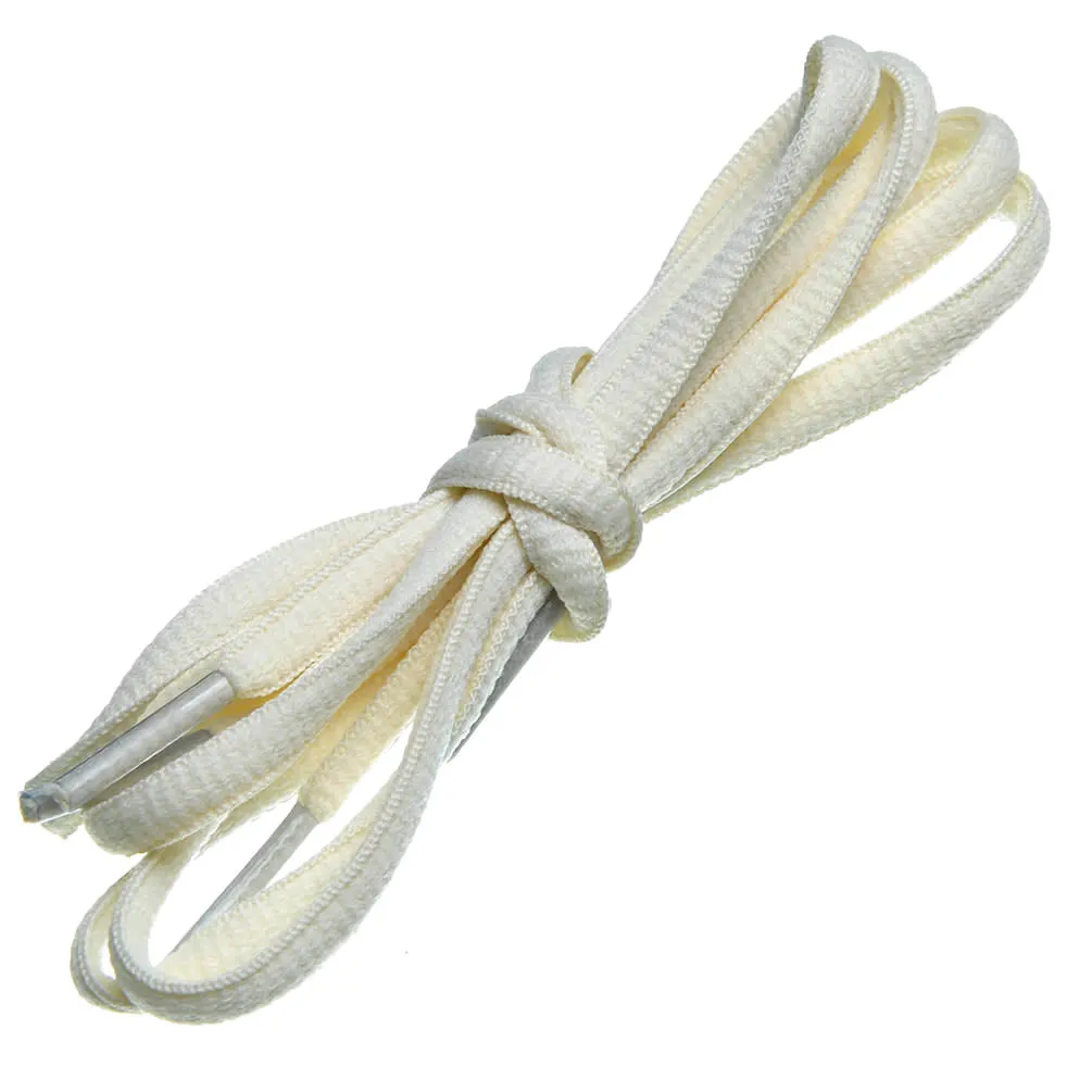 Birch's Oval Half Round 1/4" Shoe Laces - Ivory