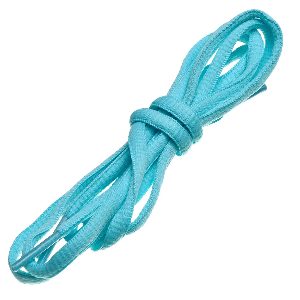 Birch's Oval Half Round 1/4" Shoe Laces - Mint Blue