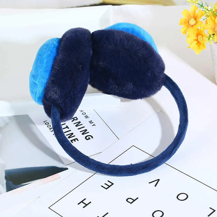 Boys Earmuffs Soft Plush Padded Knitted Design (Random)