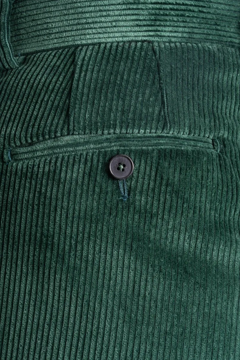 British Racing Green Stancliffe Corduroy Trousers