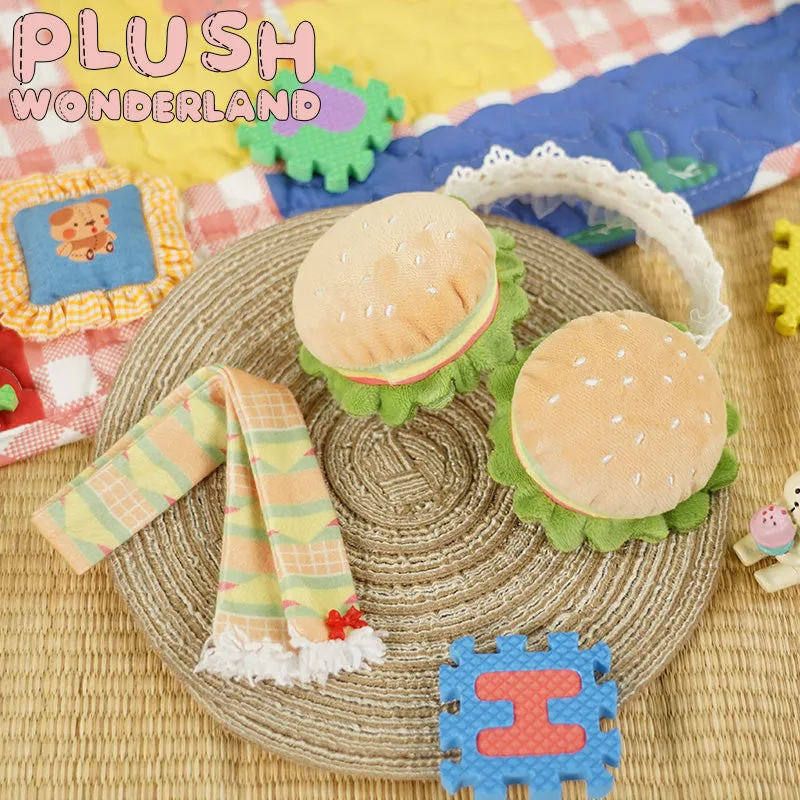 【Consignment Sales】PLUSH WONDERLAND Hamburgers / Muffins Earmuffs Scarf Plushie 20CM Cute