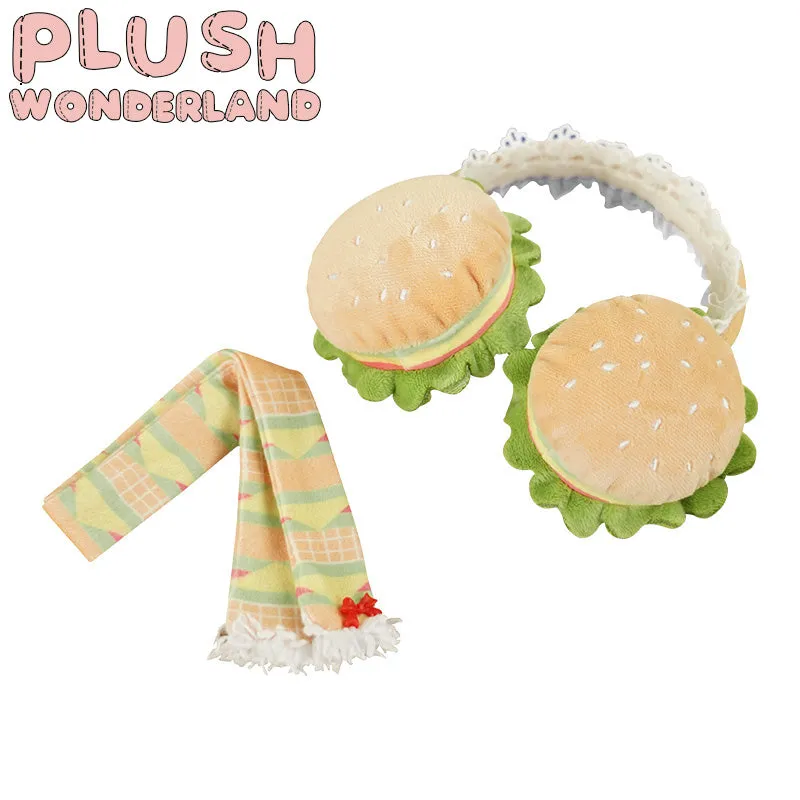 【Consignment Sales】PLUSH WONDERLAND Hamburgers / Muffins Earmuffs Scarf Plushie 20CM Cute