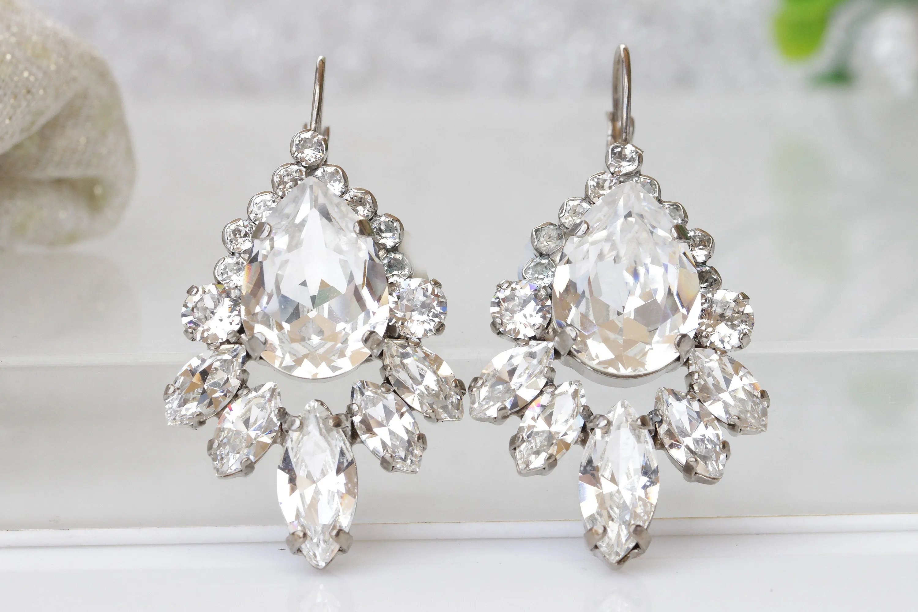 CRYSTAL Bridal DROP EARRINGS