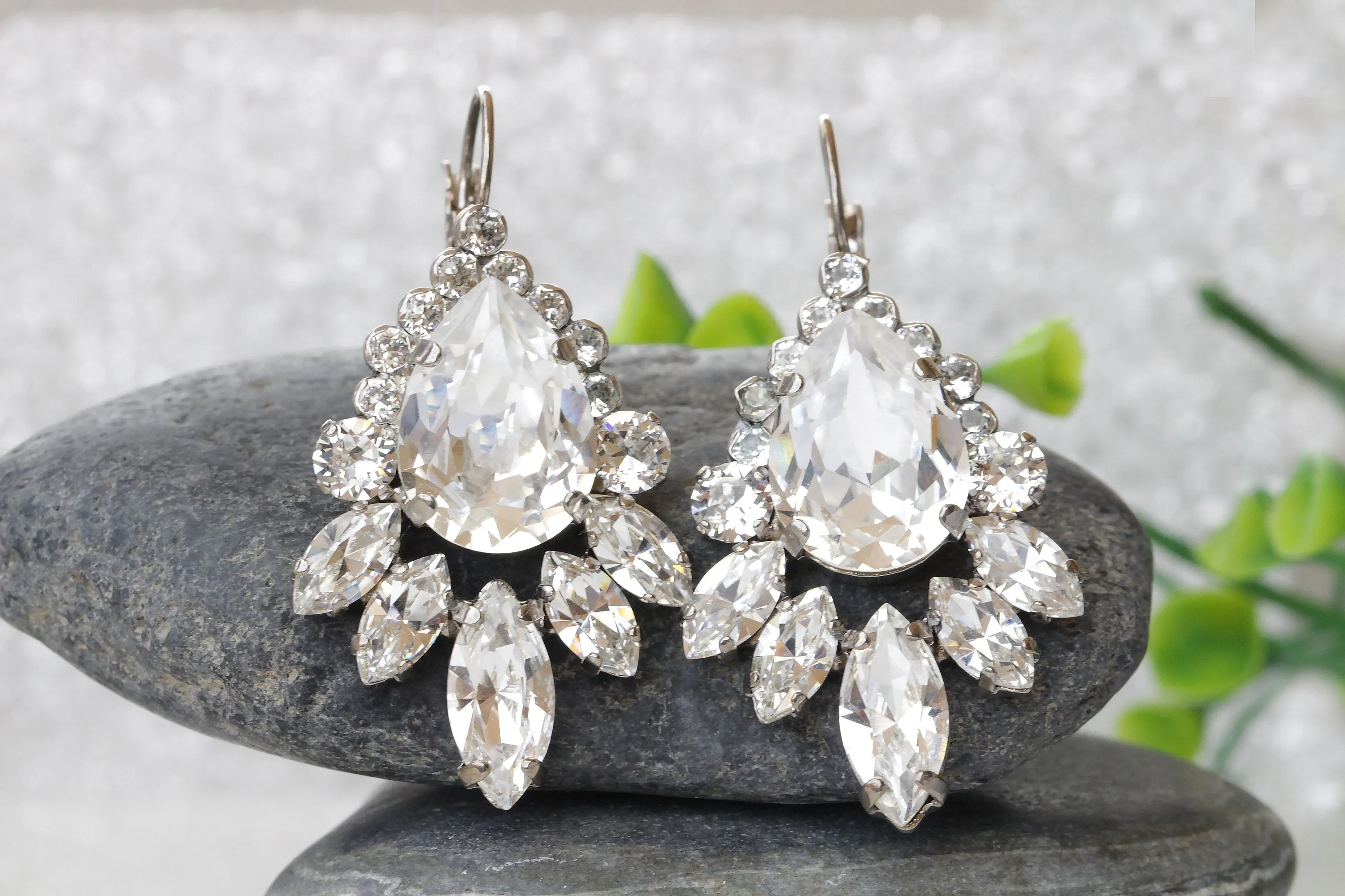 CRYSTAL Bridal DROP EARRINGS