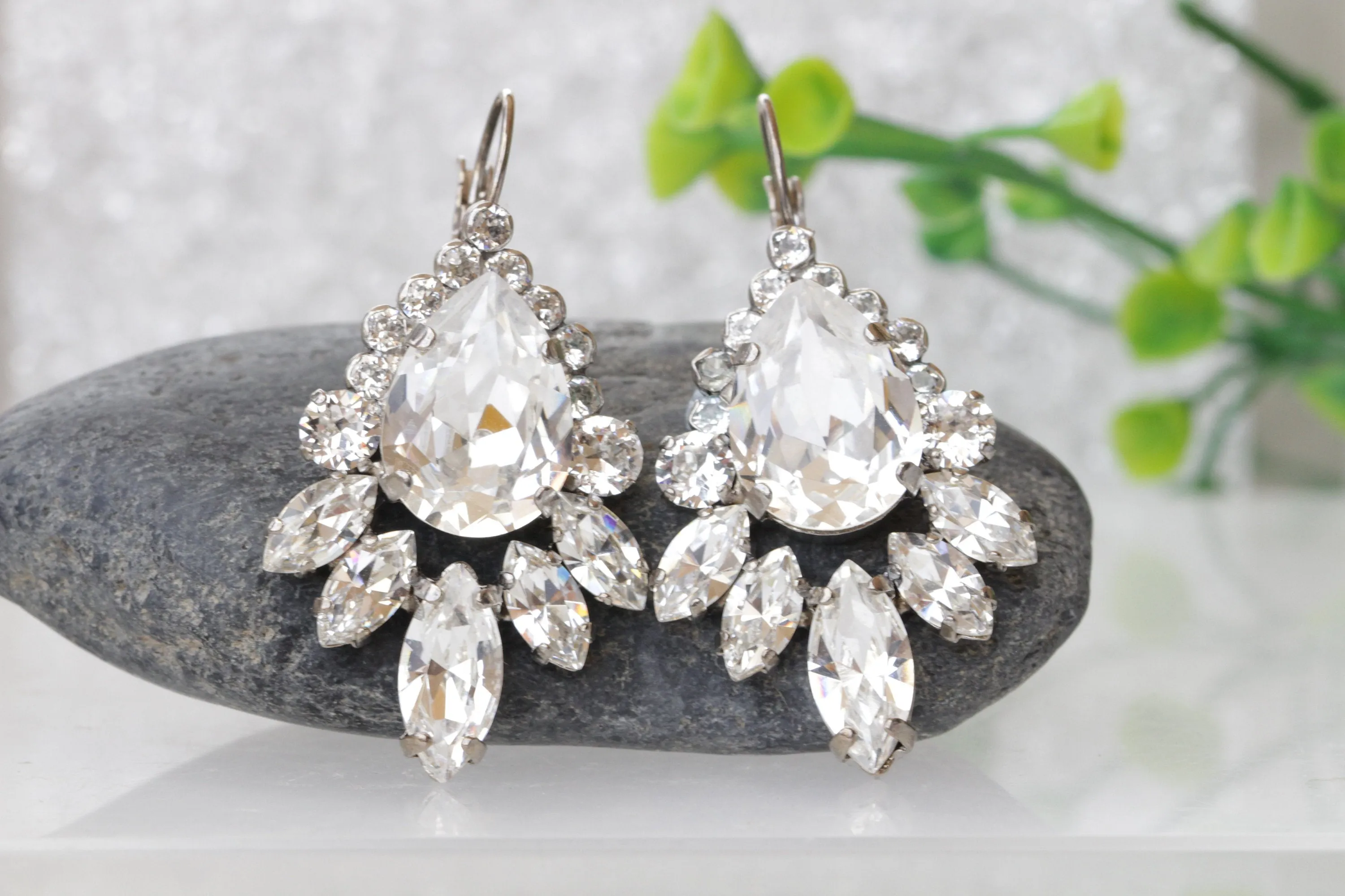 CRYSTAL Bridal DROP EARRINGS