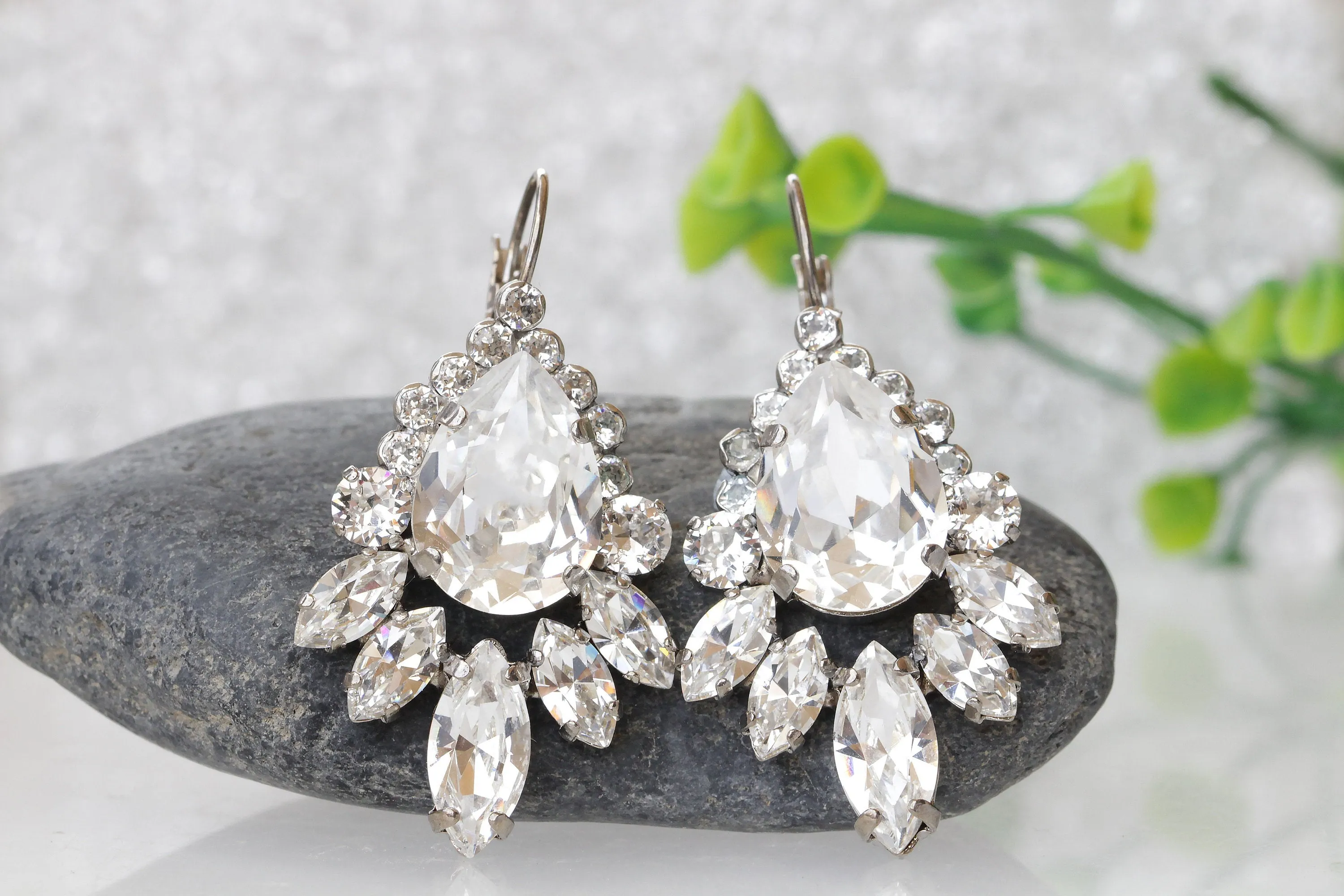 CRYSTAL Bridal DROP EARRINGS