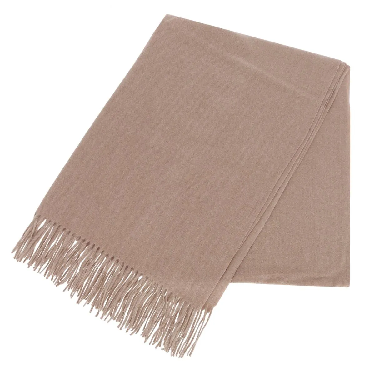 CTM® Women's Heavyweight Solid Color Pashmina Scarf Shawl