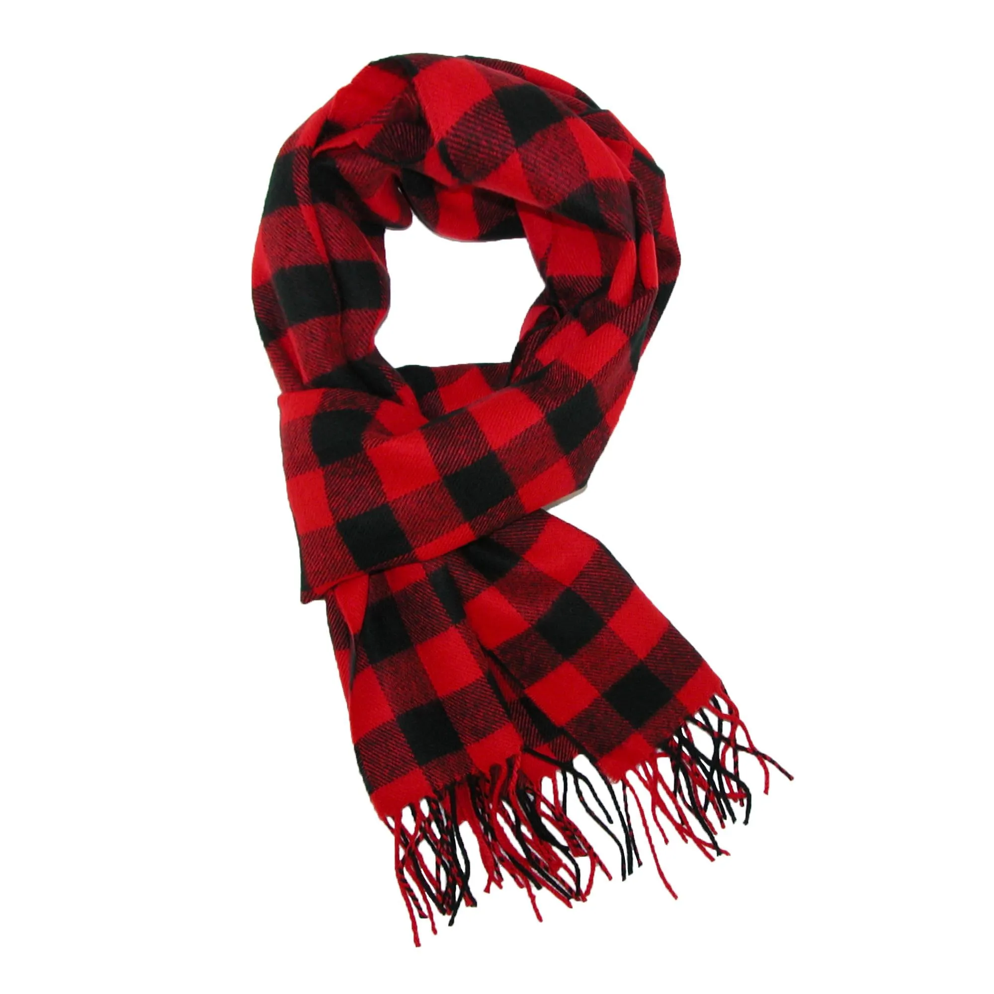 David & Young Softer Than Cashmere Buffalo Plaid Winter Scarf