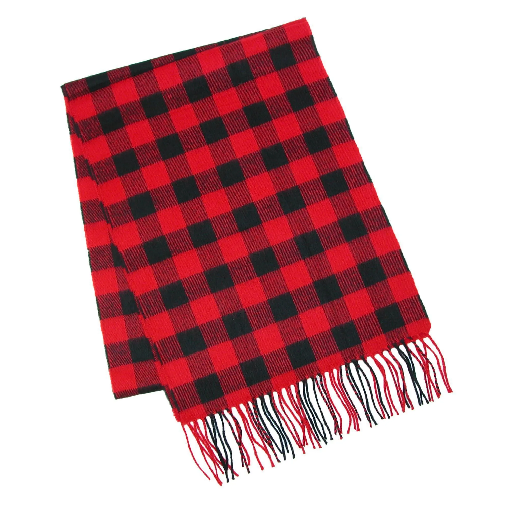 David & Young Softer Than Cashmere Buffalo Plaid Winter Scarf