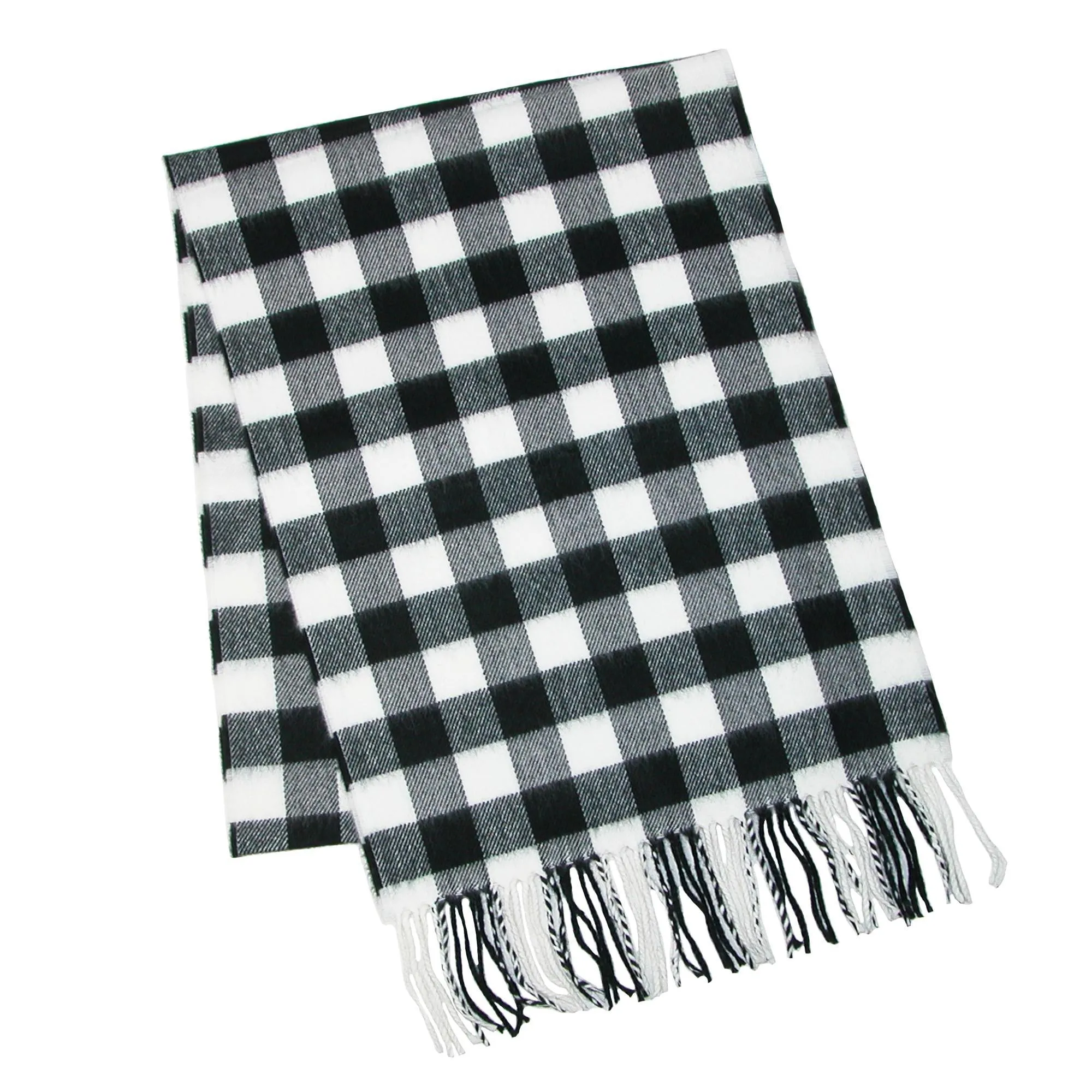 David & Young Softer Than Cashmere Buffalo Plaid Winter Scarf