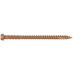 Deck-Drive DCU COMPOSITE Screw - #10 x 2-3/4 in. T20, Quik Guard®, Brown 05 (70-Qty) (Pack of 5)