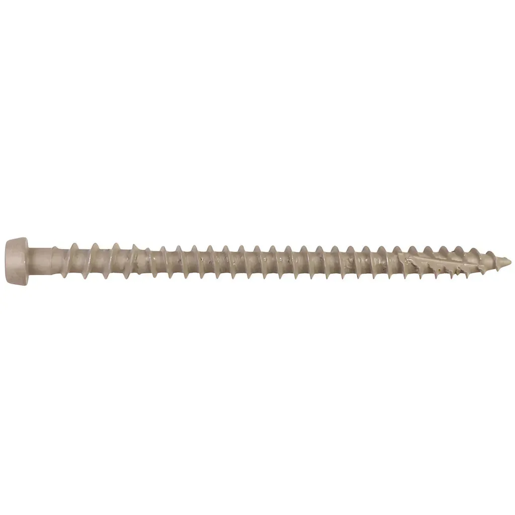 Deck-Drive DCU COMPOSITE Screw - #10 x 2-3/4 in. T20, Quik Guard®, Gray 01 (1750-Qty)