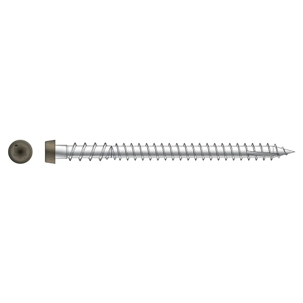 Deck-Drive DCU COMPOSITE Screw - #10 x 2-3/4 in. T20, Type 316, Brown 05 (70-Qty) (Pack of 5)