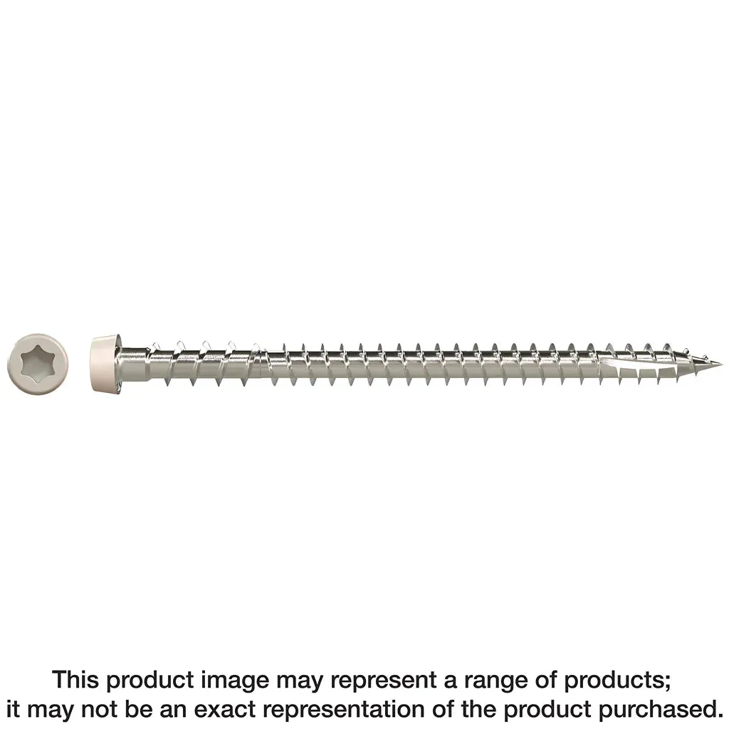 Deck-Drive DCU COMPOSITE Screw - #10 x 2-3/4 in. T20, Type 316, Gray 05 (350-Qty)