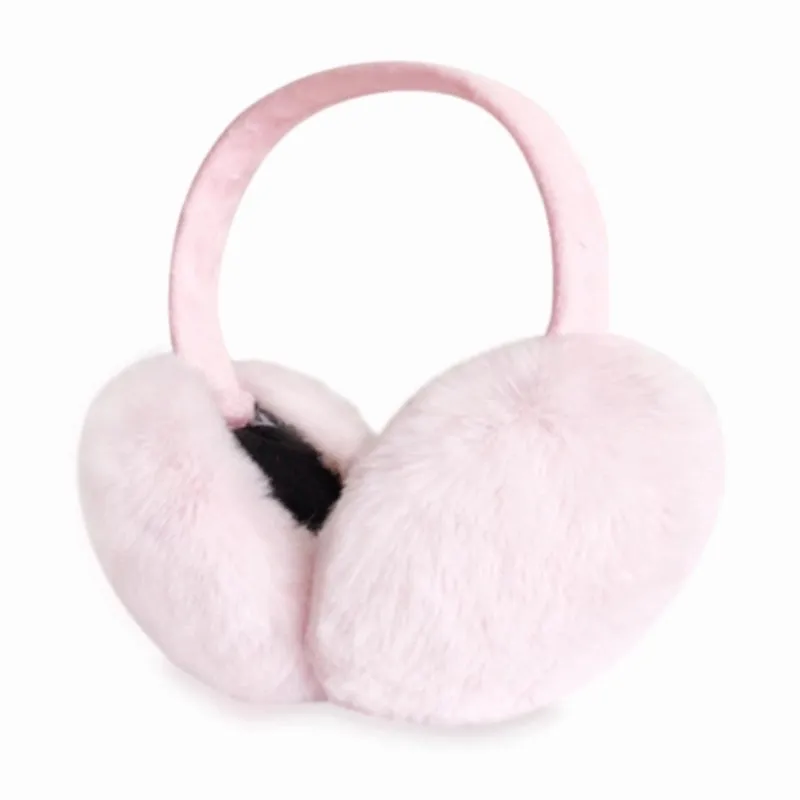 Foldable Plush Earmuff Women's Autumn And Winter Cute Warm Ear Warmer Winter Korean Style Solid Color Earmuff Imitation Rabbit Fur Earmuffs