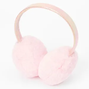 Girls Faux Fur Pom Earmuff Pink