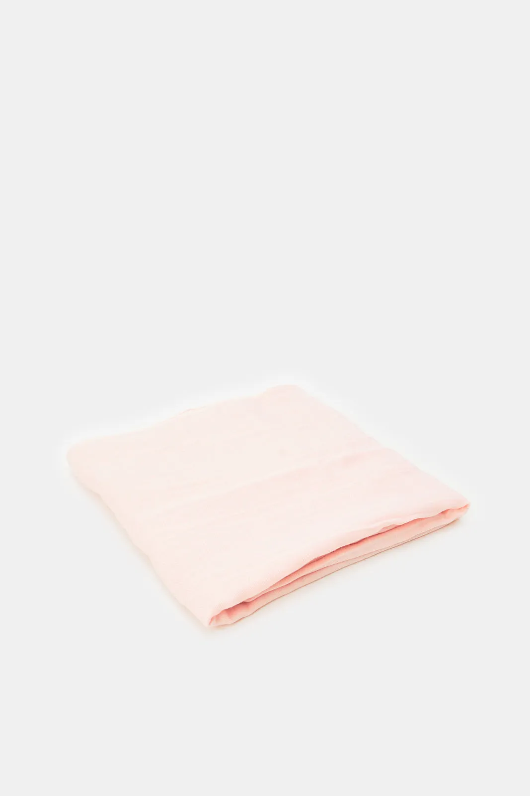 Girls Pink Pleated Scarf