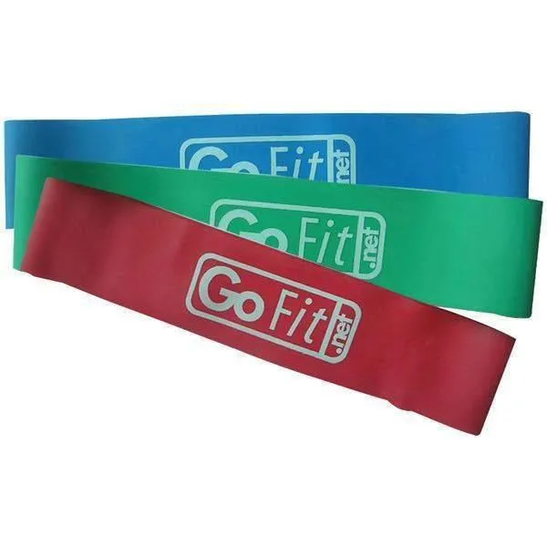 GoFit GF-PLP Power Loops with Flip Chart, 3 pk