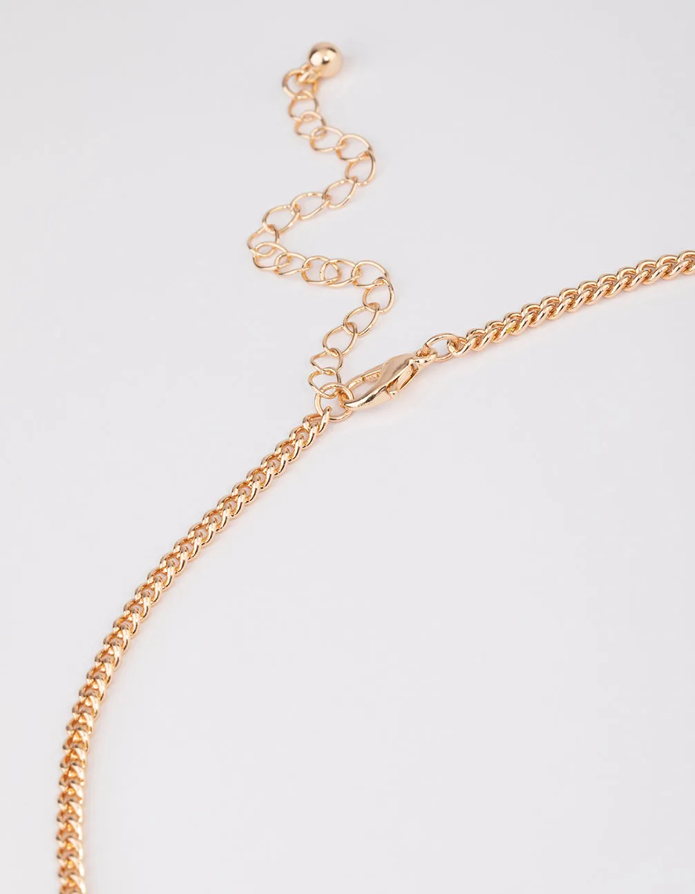 Gold Mixed Beaded Long Necklace