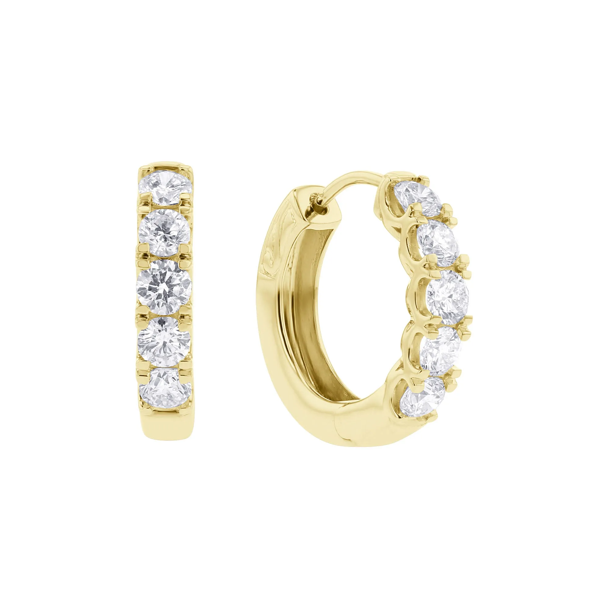 Gracie Diamond Hoop Earrings 2ct