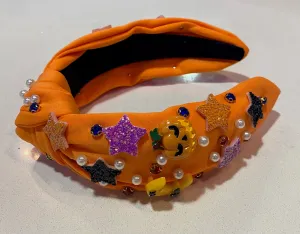 Halloween Gem Charm Headband- Assorted