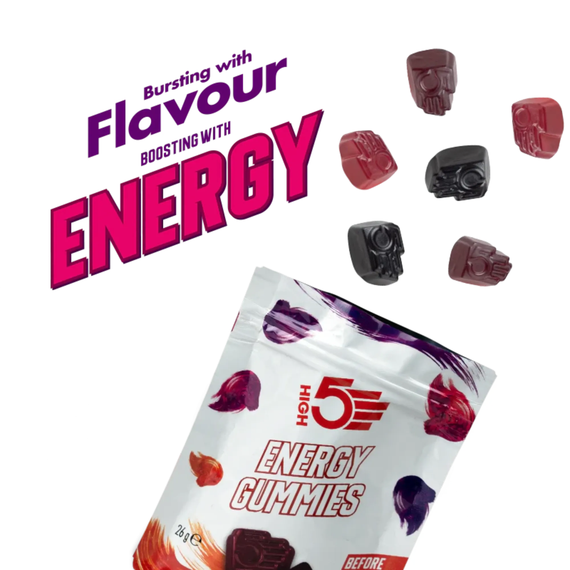 High 5 Energy Gummies Mixed Berry