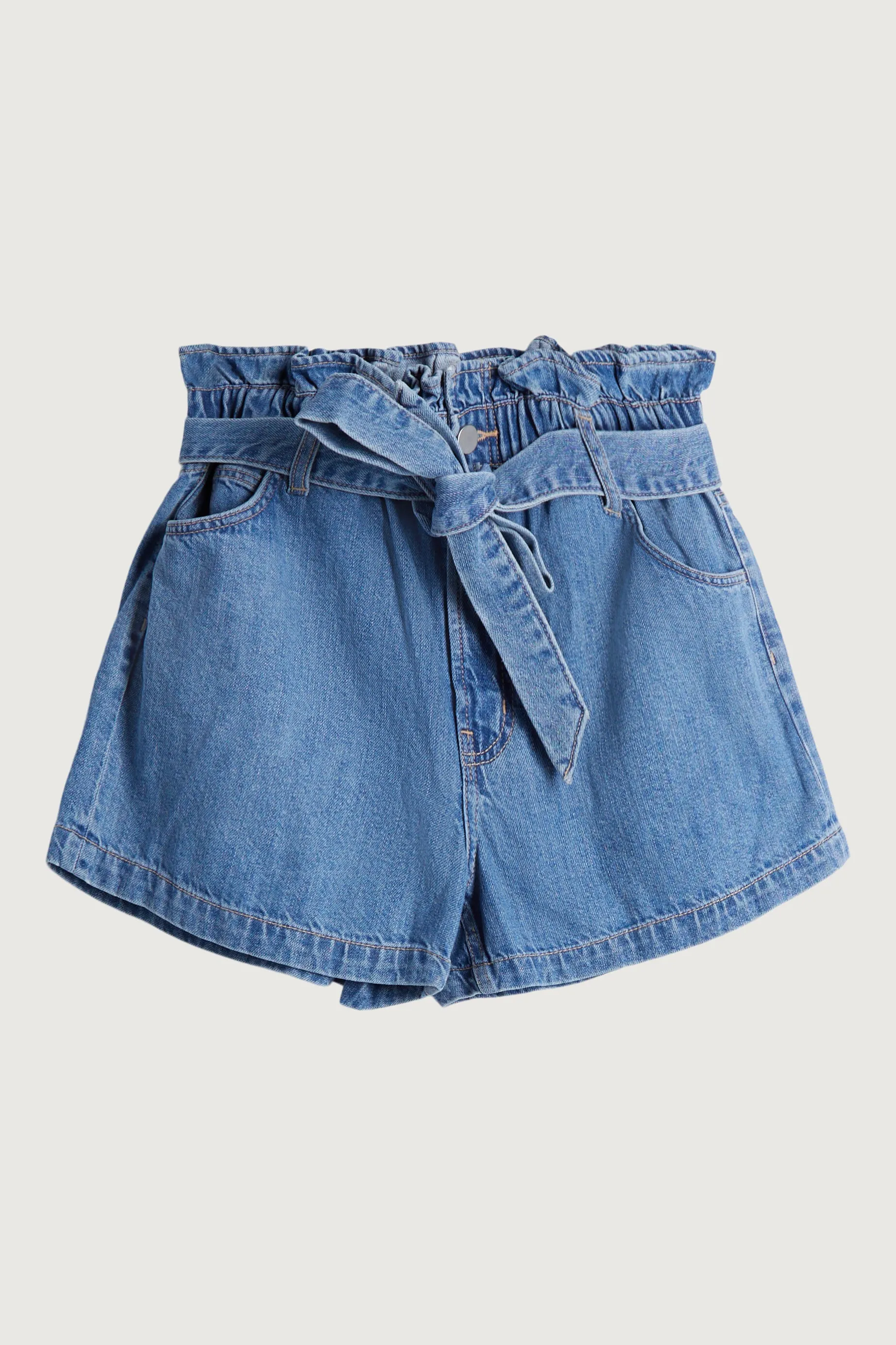 JEAN PAPERBAG SHORT