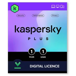 Kaspersky Plus 1 Device 1 Year - Digital Code delivered via email