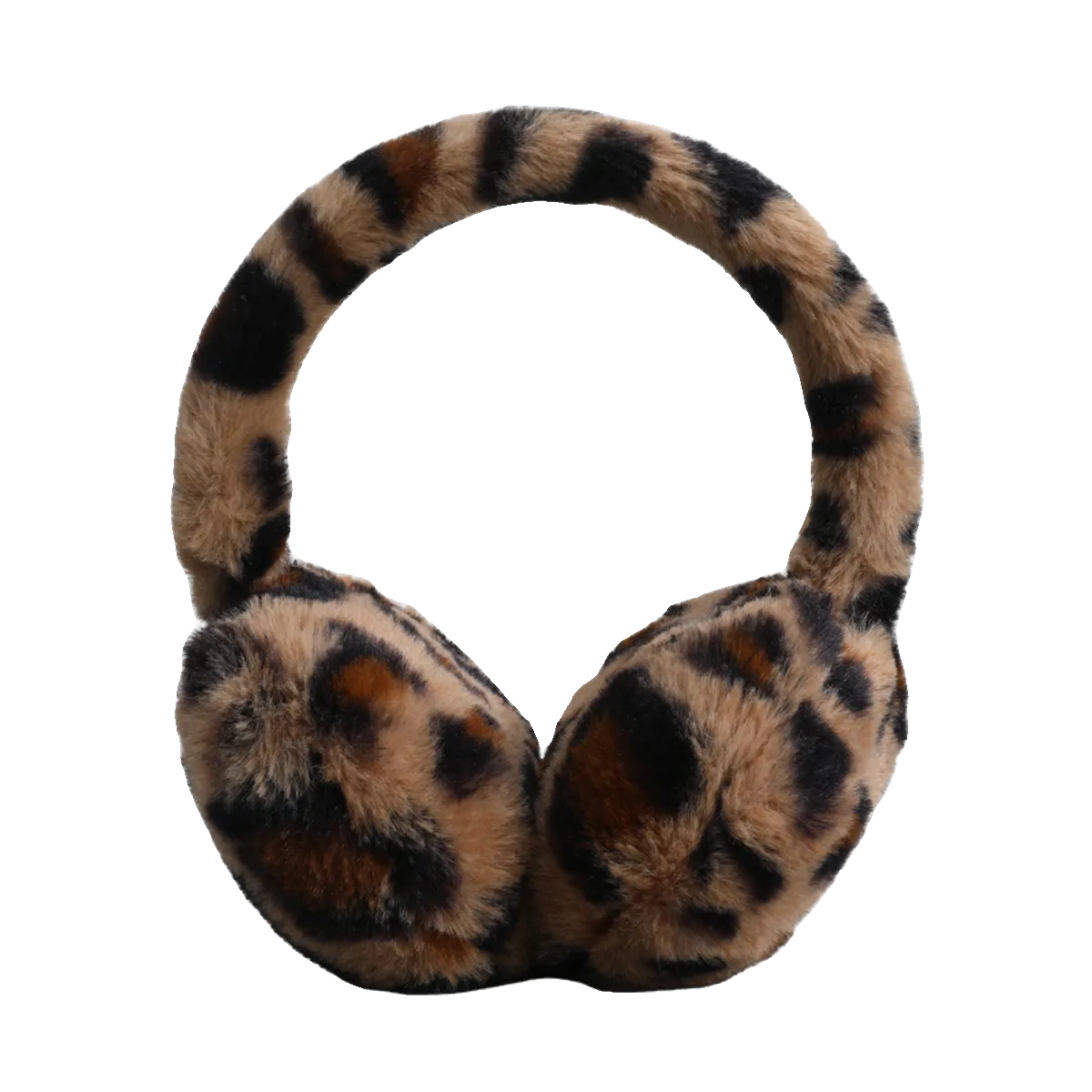 Leopard Print Plush Earmuffs