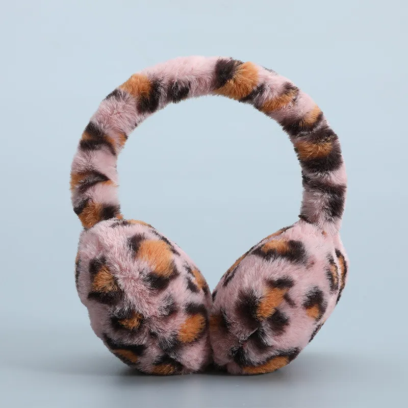 Leopard Print Plush Earmuffs