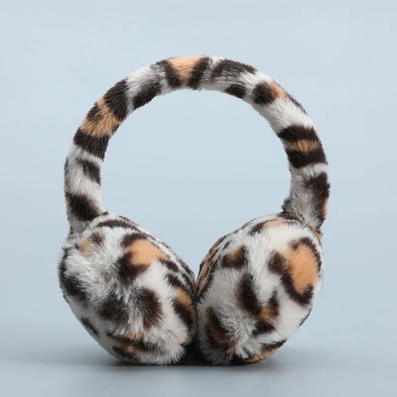 Leopard Print Plush Earmuffs