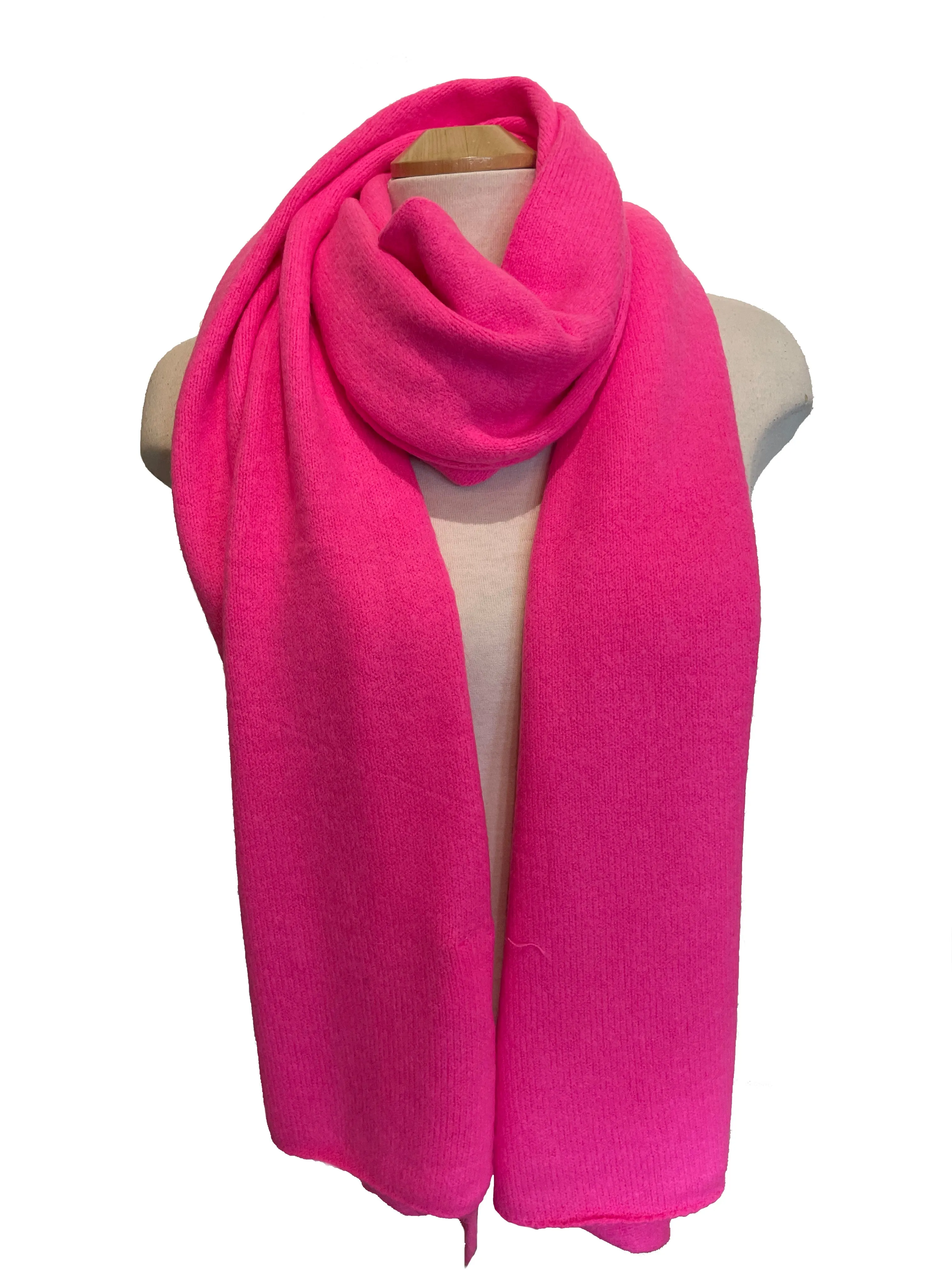 Lyla   Luxe Scarf - Hot Pink