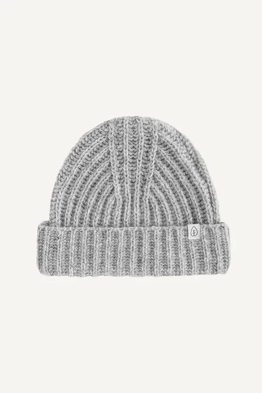 Maia Grey Recycled Wool Beanie