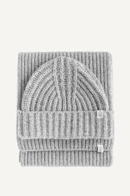 Maia Grey Recycled Wool Beanie