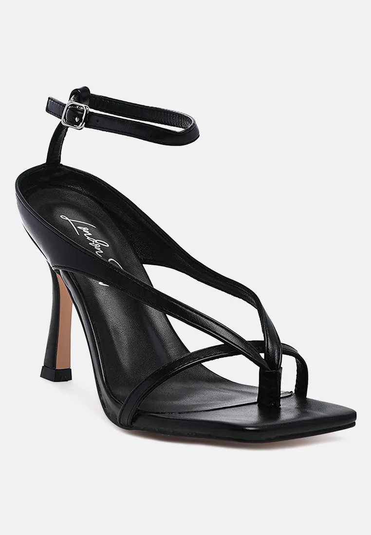 Marcia Ankle Strap Mid Heel Sandals