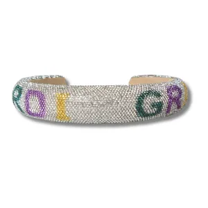 Mardi Gras Rhinestone Embellished Headband