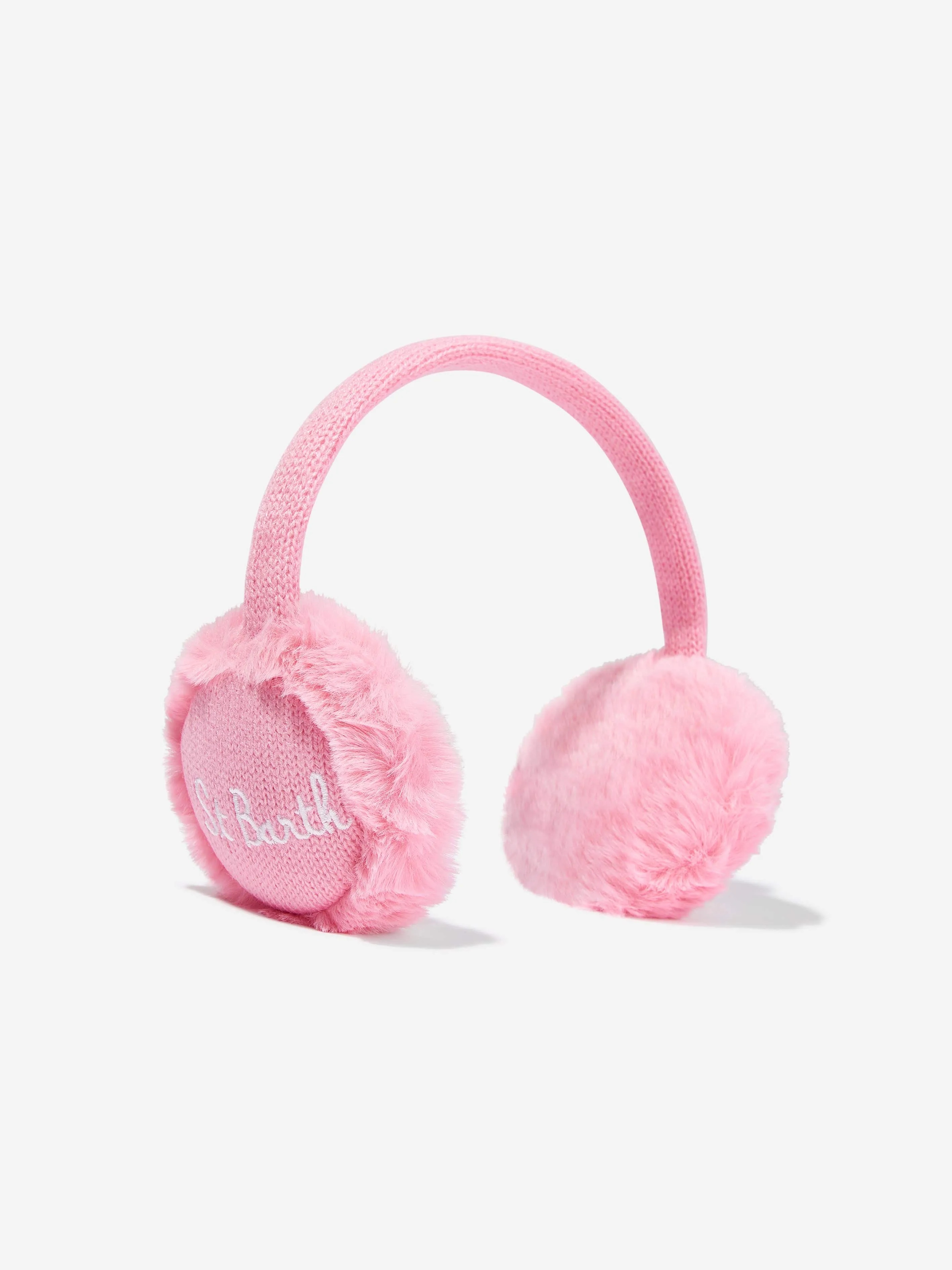 MC2 Saint Barth Girls Fur Earmuffs in Pink