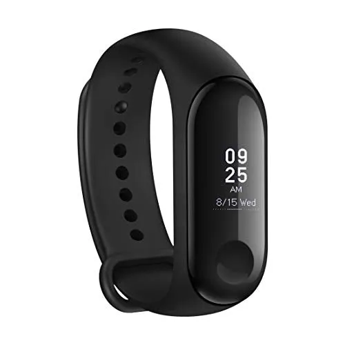 Mi Band 3 (Black)   Additional Strap (Red)