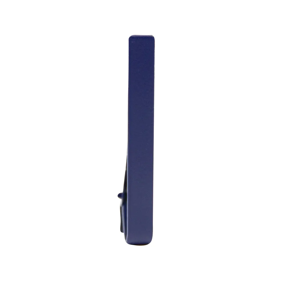 Navy Blue Metal Tie Bar