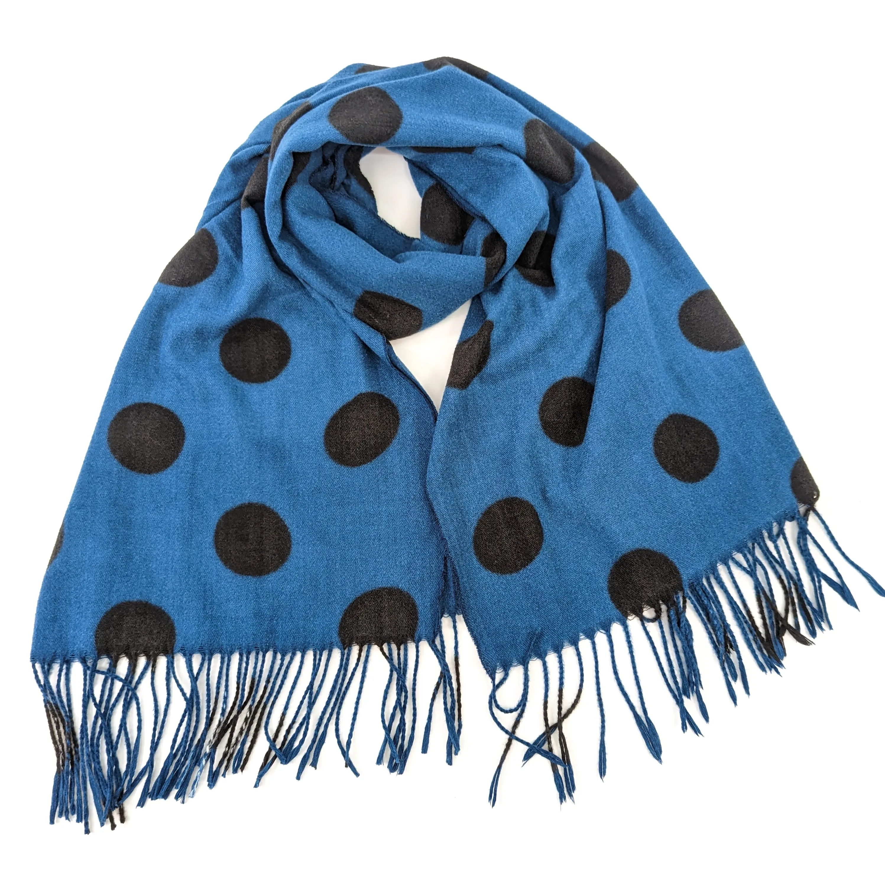 Polka Dot Pashmina Style Scarf