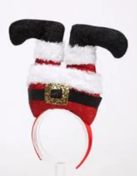 Santa & Elf Upside Down Holiday Headbands